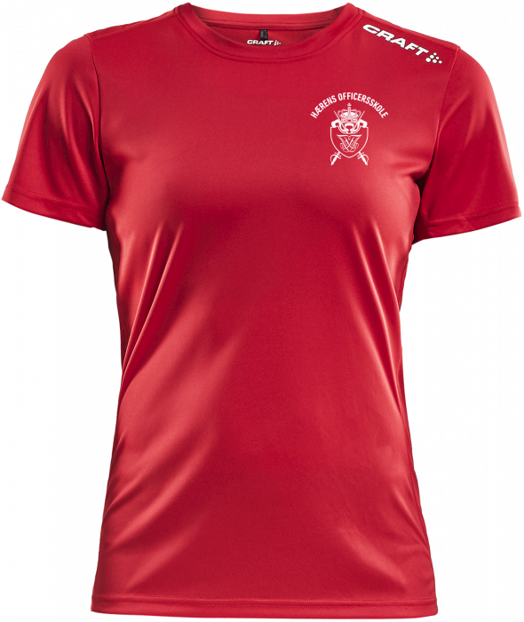 Craft - Ho Rush Ss T-Shirt Dame - Rød & hvid